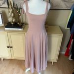 Reformation  Edita dress Midi In Serenade Blush Pink size Medium Photo 2