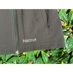 Marmot  Black Zip-Up Soft Shell Jacket Faux Fur Hood Size Small Photo 5