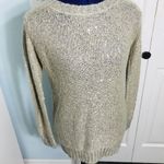 BB Dakota Champagne Sparkle Sweater Size Small Photo 3