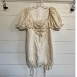 Mable Regency Cream Puff Sleeve Ruched Bodycon Mini Dress Elegant Doll Photo 3