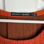 Gudrun Sjoden Organic Cotton Dress In Rust Checker Plaid W2028 Sz S Orange Photo 3