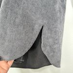 ZARA Womens S Dark Gray Long Sleeve Corduroy Shacket Button Up Shirt Photo 5