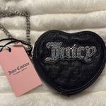 Juicy Couture  Black Heart-Shaped Wristlet Photo 0