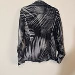 Adrienne Vittadini  100% Silk Palm leaf sheer button down blouse size4 Photo 2