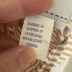 Gap  | Women's The Big Shirt Poplin Neutral Stripe Button Down Long Sleeve Shirt Photo 6