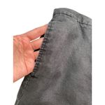 Eddie Bauer 100% Linen Casual Pants Womens Size 10 P Black Pleated Travel HIking Photo 1