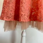 Ryu : ModCloth Melon Lace Sleeveless Illusion Neckline Party Dress w Rhinestones Photo 12