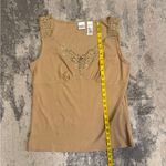 Emma James  Beige Embroidered Women's Top Photo 3