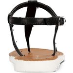 Sun Stone Kristip Black Sandal Womens Size 10 M NWT NIB Black White Photo 7