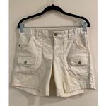 Athleta Corduroy Shorts Womens 4 Cream Ivory Cargo Shorts Photo 0