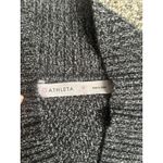 Athleta Innsbrook Sweater Dress Extrafine Merino Wool Black Gray Marled Sz M Photo 3