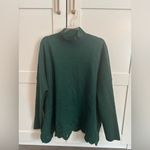 Red Dress Boutique Emerald Green Eyelet Sweater Size Medium Cottagecore Cabincore Feminine Holiday Photo 3