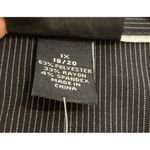 Maggie Barnes  1X 18/20‎ Black Striped Button Down Top Short Sleeve Pockets NEW Photo 7