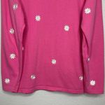 Quacker Factory Pink Embroidered Floral Cardigan Photo 8
