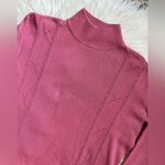 Pink mockneck pullover sweater Size L Photo 2