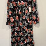 NWT HONOLUA SURF CO. Tropical Leaves Print Maxi Dress Size Large 2480 Green Photo 0