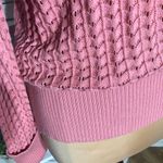 NWT Ryegrass Crocheted Knit Sweater Turtle Neck Long Sleeve Coquette Pink XXL Photo 7