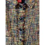 Oscar de la Renta Multicolored Blazer Size 8 Wool Blend (0578) Photo 3