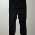 American Eagle  Women Black Distressed Super High Rise Jegging Jeans size 4 Short Photo 0