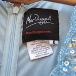 Mac Duggal   4930 Sequin V Neck Sleeveless Column Gown Dress Blue Size 0 Photo 14