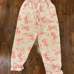 TikTok Shop Pajama Set Pink Bows Size L Photo 1
