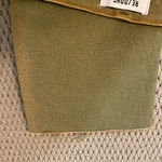 RE/DONE  NWT 70’s ultra high rise stove pipe raw hem size 26 crop green sage Photo 5