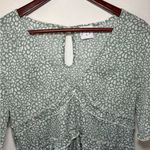 Princess Polly  Size 4 Candice‎ Sage Green Ruffle Short Sleeve Mini Dress Photo 3