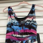 Guess NWT Tropical Palm Tree Stripe Dress Women’s Size 4 Photo 1