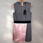 Alexander McQueen  McQ Paneled Mini Dress Wool Satin NWT Sz IT 42 US‎ 6 Photo 3