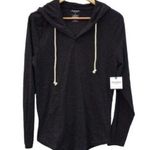 Arizona Jeans Arizona Black Hooded Long Sleeve Pullover Shirt Photo 0