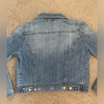 Eunina Distressed Denim Blue Jean Jacket, Size S Photo 7