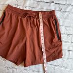 Gilly Hicks  Running Shorts Small Lined Zip Pockets Womens Rust Athletic Work Out Photo 10