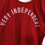 PINK - Victoria's Secret Victoria’s Secret PINK "Very Independent" Patriotic Bodysuit Red Medium Photo 3