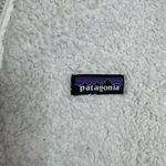 Patagonia  Las Gatos Women Size M Cream White Fur 1/4 Zip Sherpa Pullover Photo 6