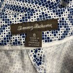 Tommy Bahama Women’s Geometric Capris Size 8 Blue & White Cotton & Spandex blend Photo 5