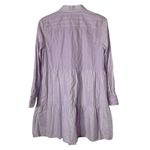 Loft  Lavender Button Front Shirt Dress Photo 1