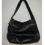 Coach Black Pebbled Leather Hobo Blue Lining F15064 Photo 7