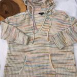 Tribal 3/4 Sleeve Hood Sweater Kangaroo Pocket Muted Clay multi color Size XL Photo 2