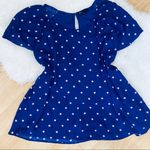 Gibson  blue polka dot casual top 3X Photo 7
