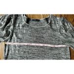 ZARA  WOMEN'S HEATHER GRAY THIN KNIT LONG PUFF SLEEVE SEQUIN MINI DRESS Sz‎ Large Photo 7