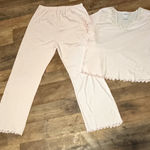 The Vermont County Store light pink ribbed cotton scalloped edge size large new Photo 0