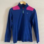 Vineyard Vines  Whale Half Quarter Zip Pullover Sweatshirt Preppy Coastal Photo 0
