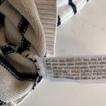 ZARA Cream Black Striped Knit Sleeveless Cardigan Sweater Vest Size Small Photo 5