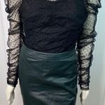 VICI Benefit Polka Dot Ruched Gathered Sleeve Mesh Tulle Top by Free the Roses Photo 11