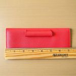 Anthropologie Coral Red Saffiano Travel Wallet | “Keep It Together” | Card Slots Photo 6