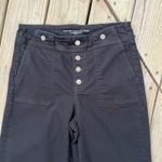 Chico's Women's Pull On Wide Leg Crop Jeans Black Size 10P Photo 2