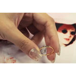 Boutique NEW‎ Dainty 14k Gold Plated Silvet Black Melee Ring Size 5.5 Photo 11