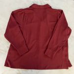 Alfani  Plus Size 2X‎ Crimson Coral Button Down Long Sleeve Blouse Top NWT Photo 8