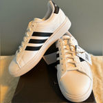 Adidas  Women’s Grand Court 2.0 Black Stripe Sneaker Photo 0