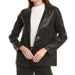 Bella Dahl  Sloane Unconstructed Blazer Waxy Coated Womens Size S Photo 0